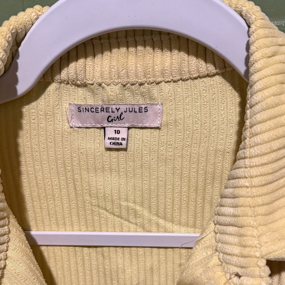 Coldwater Creek Yellow Button Down Shirt - Picture 3 of 5